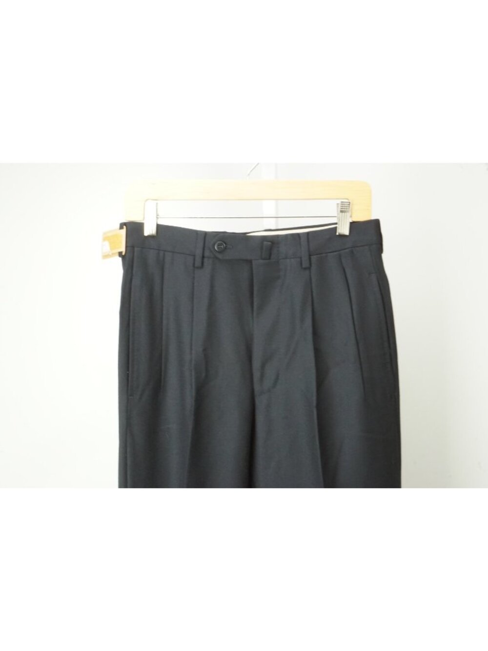 Incotex Dark Blue Flannel 100% Wool Dress Pant 44R EU BRAND NEW